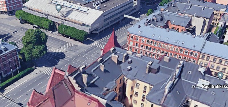 Barnet blev påkört i korsningen Amiralsgatan/Föreningsgatan. Bildkälla: Google Earth Barnet blev påkört i korsningen Amiralsgatan/Föreningsgatan. Bildkälla: Google Earth